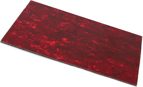 Electric Bass Guitar Pickguard, Backplate with Spring Pad and Felt Pad, Red Pearl in Kuwait