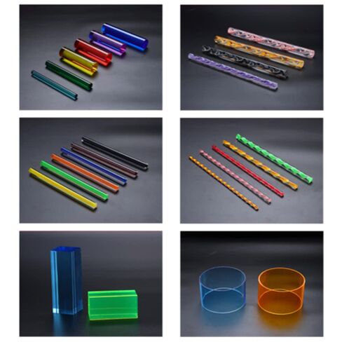 Fielect Dark Blue Twisted Line Acrylic Round Rod Standard Plexiglas Tolerance Lightweight for DIY 12mm Diameter 500mm Height 1Pcs in Saudi Arabia