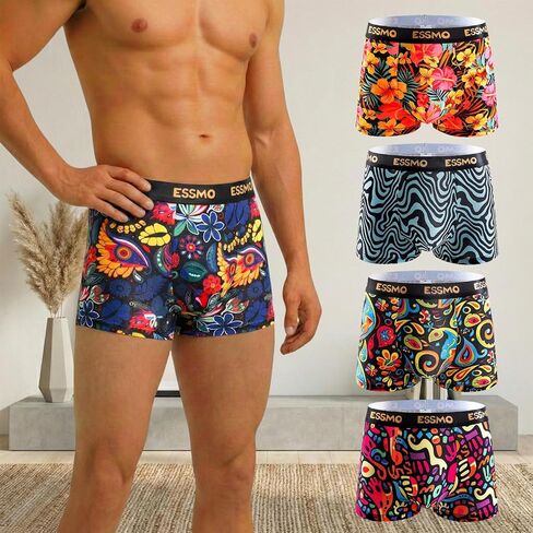 Men's Underwear Boxer Briefs 5 Pack Moisture Wicking Boxer Brief for Men in Saudi Arabia