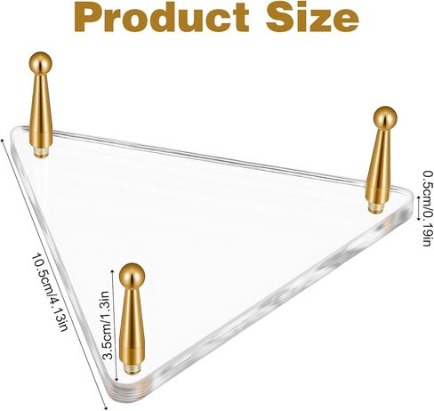 Acrylic Football Stand with Gold Pegs & Rubber Feet, Ball Holder with Stainless Steel Rods for Basketball, Football, Soccer, Volleyball, Round-Edge Rack for Balls, Easy to Assemble in Saudi Arabia