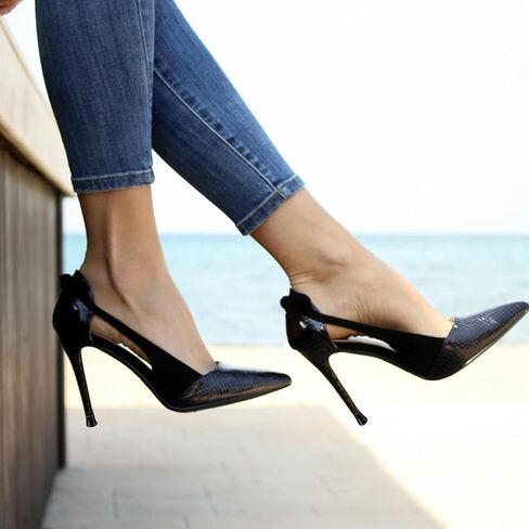 10 أزواج من سدادات الكعب - غطاء على شكل حرف U، 5 مقاسات من واقيات الكعب العالي البديلة، قبعات الكعب المضادة للانزلاق المضادة للضوضاء، سدادات الكعب، أغطية إصلاح الكعب من السيليكون للأحذية النسائية (أسود + شفاف) in Kuwait