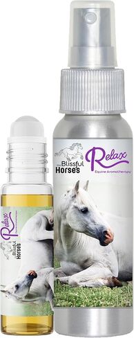 The Blissful Horses Relax Roll On Horse Aromatherapy كل الدعم الطبيعي لقلق خيولك in Kuwait