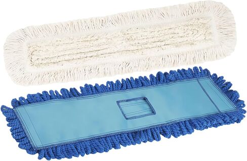 4 عبوات من وسادات استبدال رأس ممسحة الغبار المصنوعة من الألياف الدقيقة مقاس 91.44 سم، استبدال رأس ممسحة تجارية كبيرة لتنظيف أرضية ممسحة الغبار الصناعية، المكتب، المدرسة، المطعم، المستشفى، قابلة لإعادة الاستخدام in Kuwait