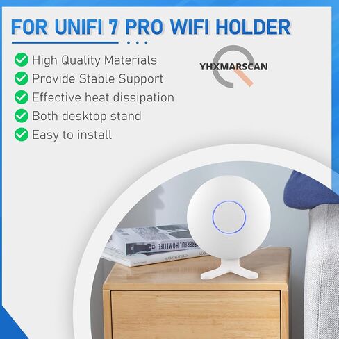 for Ubiquiti Networks UniFi 7 Pro Stand Desk Holder,Durable Mount Stand for UniFi 7 Pro Wall Access Point,Easy Install & Stable Support in Kuwait