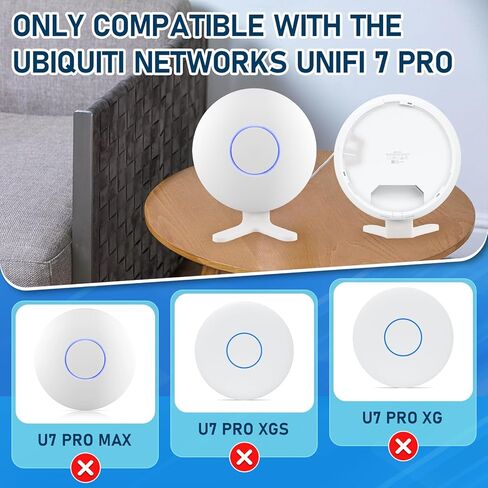 for Ubiquiti Networks UniFi 7 Pro Stand Desk Holder,Durable Mount Stand for UniFi 7 Pro Wall Access Point,Easy Install & Stable Support in Kuwait