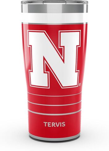 Tervis Traveler Nebraska Cornhuskers - MVP Triple Insulated Tumbler Travel Cup Keeps Drinks Cold & Hot, 20oz, Stainless Steel in Saudi Arabia