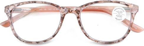 V.W.E. Women Marble Print Clear Progressive Reading Glasses - Zero Power On Top - No Bubble Reader Z121 in Saudi Arabia