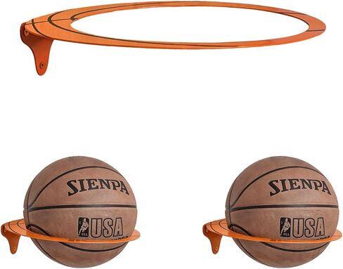 مجموعة من 2 حامل كرة سلة خشبي مثبت على الحائط، رف عرض حامل الكرة، لتخزين كرة السلة وكرة القدم والكرة الطائرة، وديكور غرفة الرياضة، لغرفة نوم الأولاد in Kuwait