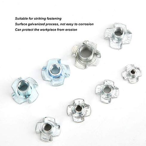 135pcs Carbon Steel Four Claw Nut Assortment Kit for Furniture Cabinet Door in Saudi Arabia