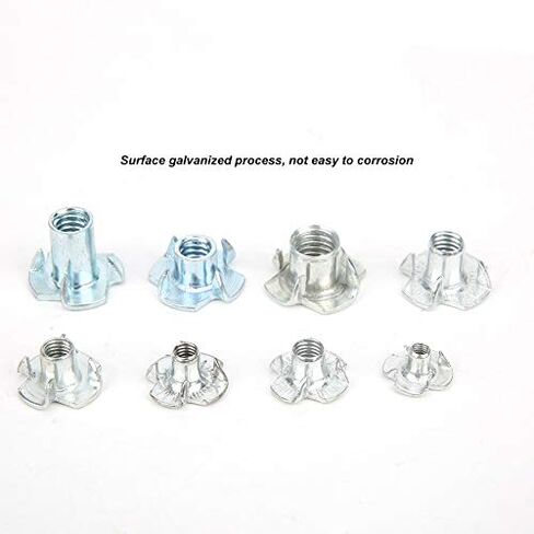 135pcs Carbon Steel Four Claw Nut Assortment Kit for Furniture Cabinet Door in Saudi Arabia