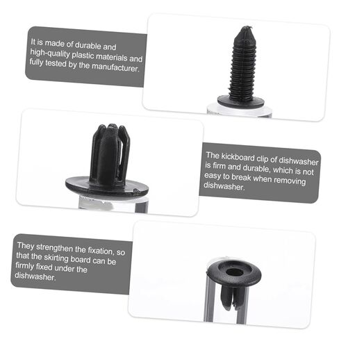 200Pcs Dishwasher Panel Retainer Clips Push Pin Rivets for Easy Installation Durable Fasteners for Dishwasher Kick Plate Replacement and Secure Fixing in Saudi Arabia