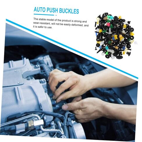 Luxshiny 500 قطعة من مشابك دفع السيارات، مشابك تثبيت متينة لإصلاح المصد، ملحقات دبوس دفع تلقائي متعددة الأغراض لسهولة التركيب ومقاومة درجات الحرارة العالية in Kuwait