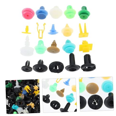 Luxshiny 500 قطعة من مشابك دفع السيارات، مشابك تثبيت متينة لإصلاح المصد، ملحقات دبوس دفع تلقائي متعددة الأغراض لسهولة التركيب ومقاومة درجات الحرارة العالية in Kuwait