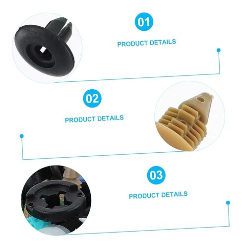 Luxshiny 500 قطعة من مشابك دفع السيارات، مشابك تثبيت متينة لإصلاح المصد، ملحقات دبوس دفع تلقائي متعددة الأغراض لسهولة التركيب ومقاومة درجات الحرارة العالية in Kuwait