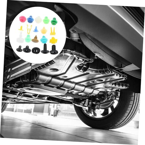 Luxshiny 500 قطعة من مشابك دفع السيارات، مشابك تثبيت متينة لإصلاح المصد، ملحقات دبوس دفع تلقائي متعددة الأغراض لسهولة التركيب ومقاومة درجات الحرارة العالية in Kuwait