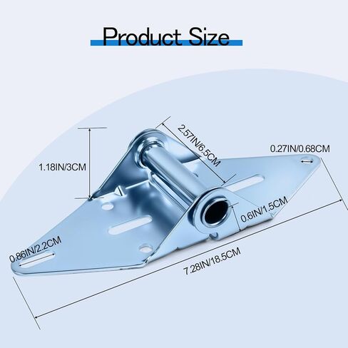 ترقية مفصلات باب المرآب المكونة من قطعتين رقم 1، المفصلة شديدة التحمل من الفولاذ المجلفن مقاس 14 لاستبدال الأبواب السكنية والتجارية الخفيفة، وإيقاف الصدأ والتآكل، سهلة التركيب بنفسك بفتحات مقطوعة مسبقًا in Kuwait