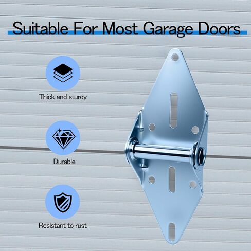 ترقية مفصلات باب المرآب المكونة من قطعتين رقم 1، المفصلة شديدة التحمل من الفولاذ المجلفن مقاس 14 لاستبدال الأبواب السكنية والتجارية الخفيفة، وإيقاف الصدأ والتآكل، سهلة التركيب بنفسك بفتحات مقطوعة مسبقًا in Kuwait