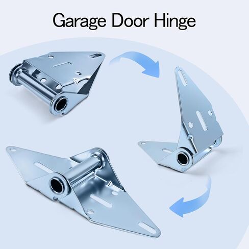 ترقية مفصلات باب المرآب المكونة من قطعتين رقم 1، المفصلة شديدة التحمل من الفولاذ المجلفن مقاس 14 لاستبدال الأبواب السكنية والتجارية الخفيفة، وإيقاف الصدأ والتآكل، سهلة التركيب بنفسك بفتحات مقطوعة مسبقًا in Kuwait