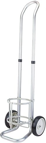 Aluminum Alloy Gas Cylinder Holder for Laboratory Home, Oxygen Tank Holder 2 Wheels Oxygen Storage Rack Cart, Adjustable Height Rolling Oxygen Tank Dolly, Diameter 15.8cm(6 1/4") in Saudi Arabia