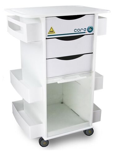 عربة تخزين TrippNT 51728 من البولي إيثيلين MRI Core DX، عرض 23 بوصة × ارتفاع 33 بوصة × عمق 19 بوصة، 6 أرفف in Kuwait