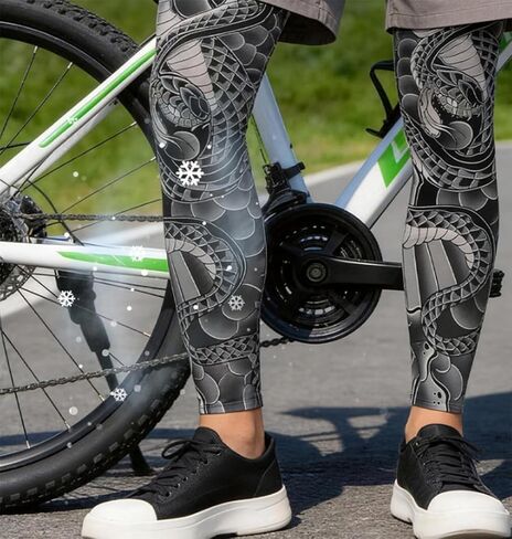 Sun Protection Leg Sleeves for Cycling,Ice Silk Tattoo Print 1 Pair Nonslip Ideal for Summer Outdoor Sports in Saudi Arabia