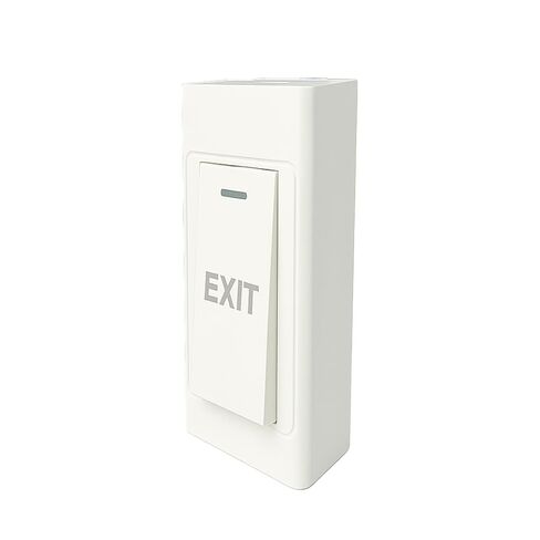Push to Exit Door Release Button, Surface Mounted, Resettable NO/COM Switch for Access Control Systems, 89mm x 40mm Panel,Maximum Current 250V 16A – for Commercial and Home Security Use (1 pcs) in Saudi Arabia