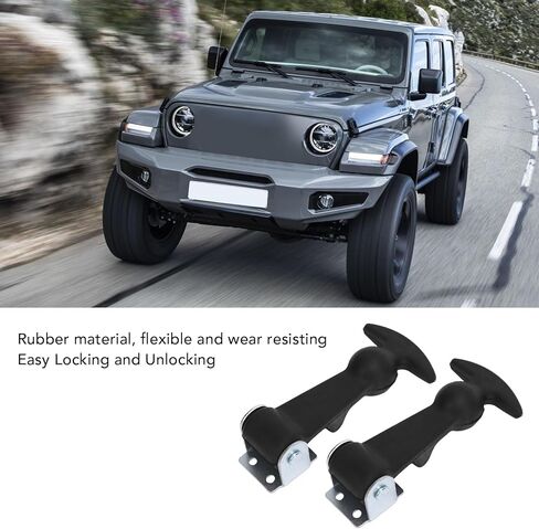 RiToEasysports 2PCS T Handle Hasp, Rubber Material, Arrow Storage Case Draw Latch for Cooler Boat Compartment Automotive Truck Tool Box 4.8 X 2.4 X 1.3in in Kuwait