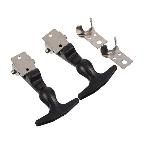 UPKOCH 2pcs T-Handle Hasp Draw Latches with Rubber Flexible Shock Absorption, 304 Stainless Steel Hood Catch Locks for Vehicle Engine and Tool Box, Industrial Hardware Accessories in Saudi Arabia