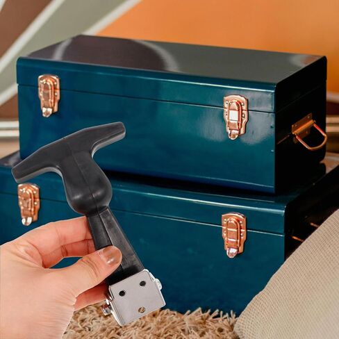 GANAZONO Rubber T-Handle Latch 304 Stainless Steel Secure Lock, Elastic Shock-Absorbing Freezer and Toolbox Catch for Hood, Cooler, and Industrial Equipment in Saudi Arabia