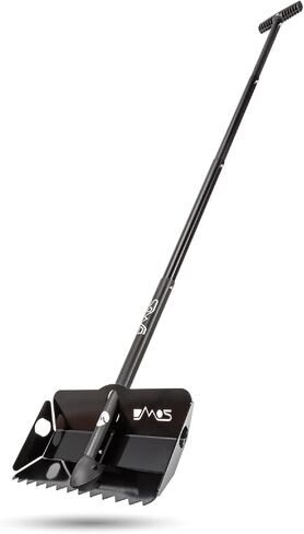 DMOS Stealth Shovel - مجرفة خفيفة الوزن ، رمال الألومنيوم والثلوج شاقة مع مقبض قابل للتمديد وقابل للطي للتخييم ، البراغي ، البقاء على قيد الحياة ، والاستخدام على الطرق الوعرة - الأحمر/الأسود - X -Large in Kuwait