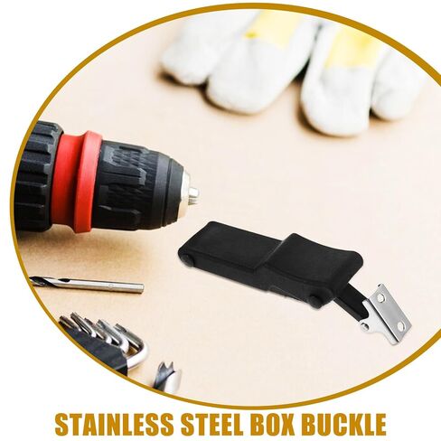 Flexible Rubber Spring Draw Latch with Shock-Proof Damping, Stainless Steel Hood Catch Lock for Toolbox and Machinery Cabinet, Heavy Duty Elastic Toggle Hasp for Industrial Use in Saudi Arabia