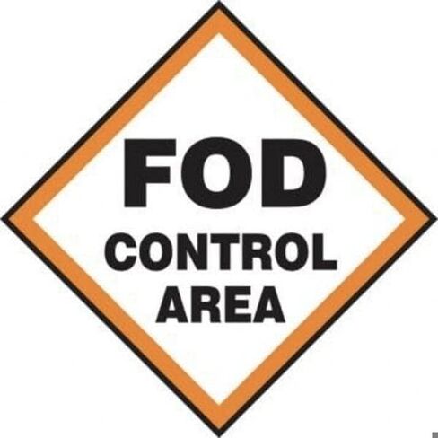 SAFETY SIGN FOD CONTROL AREA 12 in x 12 in, Mfr: MQTL522XL-A in Saudi Arabia