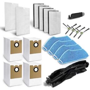 قطع غيار متوافقة مع مكنسة Lefant M2/M2S Pro M2 Plus Robot، مرشحات الفرشاة الدوارة، وسادات الممسحة، مرشحات القاعدة، أكياس الغبار in Kuwait