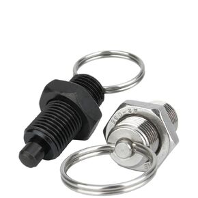 QX236 M8/M10/M12/M16/M20 Index Plunger Pull Ring Positioning PlungerCarbon/Stainless Steel Hand Retractable Locating Pin 4Pcs(QX236-LNK,M10(4pcs)) in Kuwait