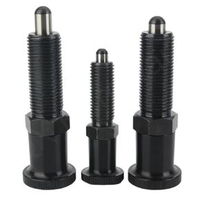 QX212-BK Retractable Plunger Carbon Steel Spring Return Indexing with M8/10/12/16 Thread 1Pcs(M10L) in Kuwait