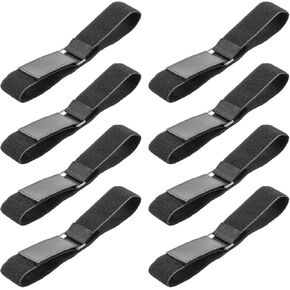 8 قطع من أشرطة ربط السلم، أشرطة سلم قابلة لإعادة الاستخدام مع خطاف وحلقة من النايلون، حزام سلم قابل للتعديل للشاحنات والشاحنات وسيارات الدفع الرباعي والمركبات الترفيهية والمنزل والمرآب وسيارة الركاب أو القارب (33 بوصة × 2 بوصة) in Kuwait