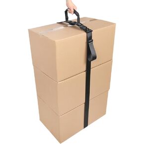 حزام حمل الصندوق مع مقبض 9.8 قدم، أشرطة قابلة للتعديل لصندوق البطارية، حزام حمل محمول، أشرطة للتحرك بأمان ورفع الصناديق الثقيلة (9.8'- مشبك معدني) in Kuwait