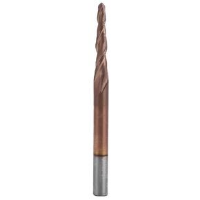 Tapered End Mills, Carbide Tip Router Bits for CNC, High Hardness Tungsten Steel with Bronzed Coating, Excellent Chip Removal Effect for 3D Engraving Plywood, Wood, and More (R1.0 * 20.5*D4*50) in Kuwait