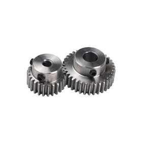 Steel Heavy Duty Motor Pinion Gear Spur Gear 45# Steel Motor Boss Convex Rack Transmission 1 Modulus 15/16/18/20/25/30 Teeth Inner Hole 5mm(20Teeth) in Kuwait