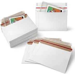100 Pack Trading Card Shipping Envelopes 7 x 4.35 Inches Self Adhesive Mailing Envelopes Bulk Fit for Semi Rigid Sleeves and Sports Card Protectors Hobby Mailing Supplies in Saudi Arabia
