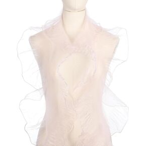 PATIKIL Ruffle Lace Trims, 10 Yards Retro Organza Fabric Trim Tulle Decorative Ruffle Lace Border for DIY Sewing Dress Bag Costume Trimming Craft Cake Decor, Black in Saudi Arabia