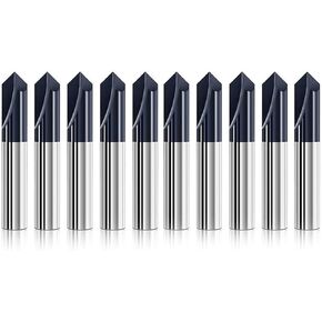 10 قطعة مطحنة نهاية الشطب 90 درجة 6 مللي متر عرقوب الخامس الأخدود راوتر بت 2 الناي الشطب القاطع الشطب راوتر بت كربيد نهاية مطحنة CNC قاطعة المطحنة in Kuwait