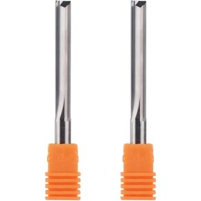 2 قطعة قاطعات تفريز CNC 3.175 مم 4 مم 6 مم 8 مم عرقوب 2 فلوت مستقيم فتحة قاطعة المطحنة لقم التوجيه كربيد التنجستن مطحنة نهاية الناي المستقيمة (2pc-ST2F-D8.0-L62) in Kuwait