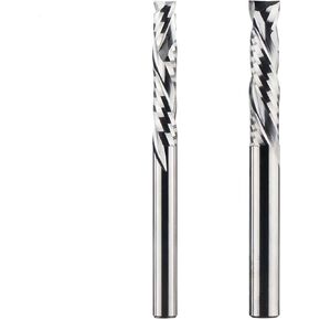 قطعتان من لقمة توجيه ضغط الكربيد لأعلى وأسفل المطاحن 3.175-12 مم قاطعة الطحن باستخدام الحاسب الآلي قطعتين من لقم التوجيه الحلزوني الناي لنحت الخشب ثلاثي الأبعاد (10 × 32 × 70 لتر) in Kuwait