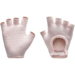 Non-Slip Yoga Fingerless Gloves with Silicone Dots – Grip Design for Pilates, Barre & Workout in Kuwait