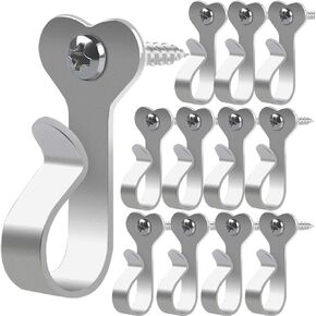 خطافات إضاءة من سلسلة Dreesy للخارج من الفولاذ المقاوم للصدأ وخطافات شماعات لأضواء سلسلة خارجية وخطافات لولبية خارجية لحفلات عيد الميلاد وسلك سهل الفك وأضواء LED خرافية، 20 عبوة in Kuwait