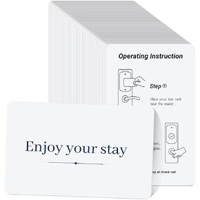 500 حزمة 13.56 ميجا هرتز بطاقة مفتاح RFID للفندق، بطاقة مفتاح RFID فارغة بدون لمس، بطاقة مفاتيح ذكية للفندق قابلة للطباعة لأنظمة أبواب الفنادق in Kuwait