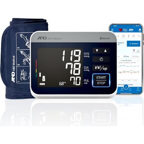A&D Medical Precision Check Pro Blood Pressure Monitor for Home Use with Bluetooth UA-910BLE - Wide Range Cuff (8.6-16.5" / 22-42cm), 4 Users, iOS & Android Compatible, AC Adapter & Carrying Case in Saudi Arabia