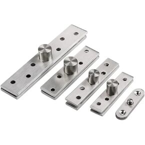 Stainless Steel 360° Rotation Heavy Duty Door Pivot Hinge Concealed Adjustable Revolving Hardware Accessories in Saudi Arabia