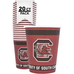 Desert Cactus University of South Carolina Paper Cups USC Gamecocks 20 Count 9 Ounce Cold Beverage Cups for Tailgates, Graduation and Events (Design A) in Kuwait